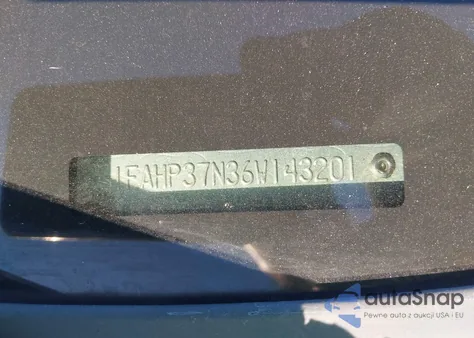 2006 Ford Focus Zx5 z USA, uszkodzony, nr VIN 1FAHP37N36W143201